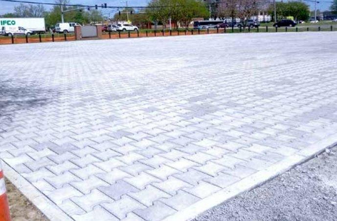 Parking lot installation blocks